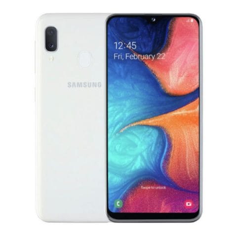 samsung galaxy a20 white